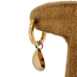 Boucles d'oreilles en or jaune et diamants - Castafiore