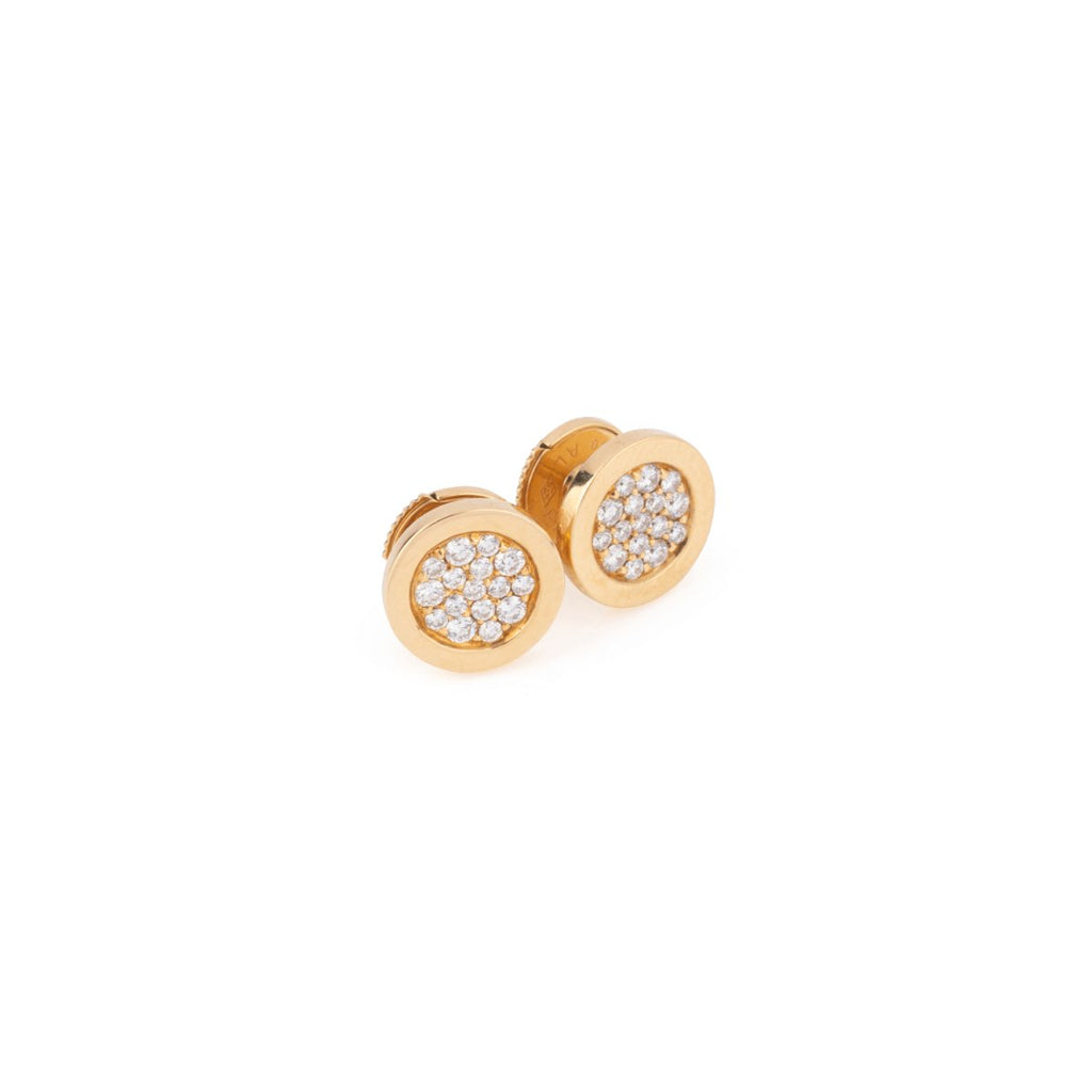 Boucles d'oreilles en or jaune et diamants FRED - Castafiore