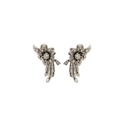 Boucles d'oreilles en platine et diamants - Castafiore