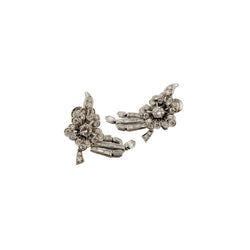 Boucles d'oreilles en platine et diamants - Castafiore