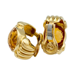 Boucles d'oreilles Fred, or jaune et citrines - Castafiore