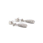 Boucles d'oreilles Goutte Or blanc Diamant - Castafiore