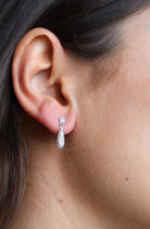 Boucles d'oreilles Goutte Or blanc Diamant - Castafiore