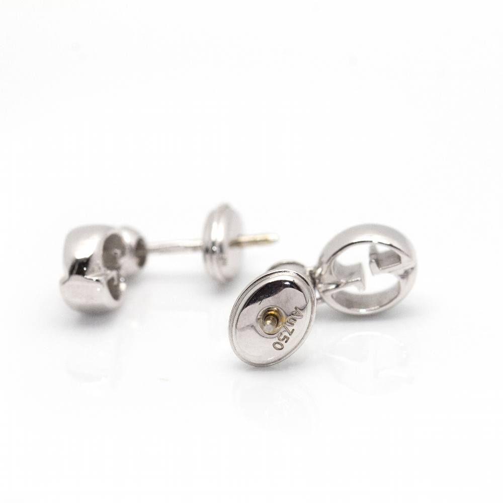 Boucles d'oreilles GUCCI en or blanc et diamants - Castafiore