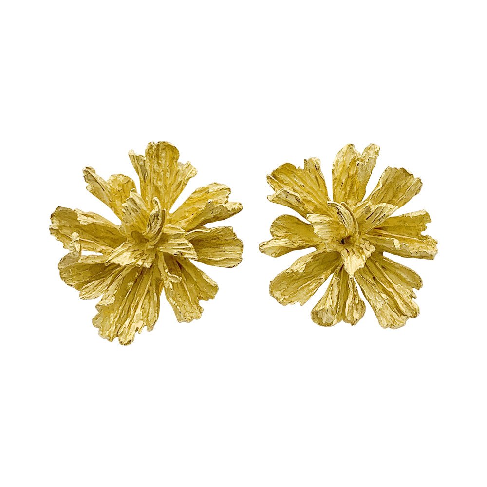 Boucles d'oreilles HERMÈS, or jaune - Castafiore