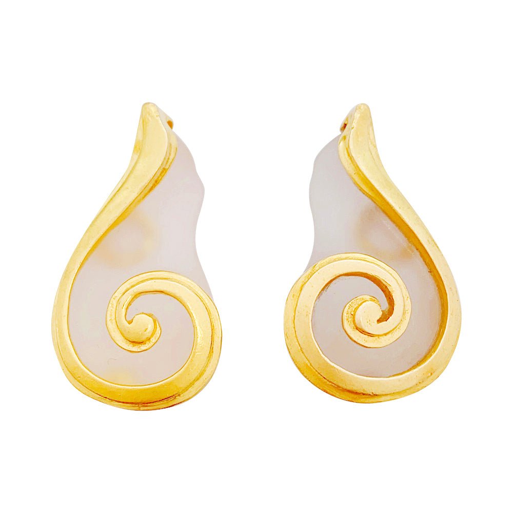 Boucles d'oreilles Lalaounis cristal de roche - Castafiore