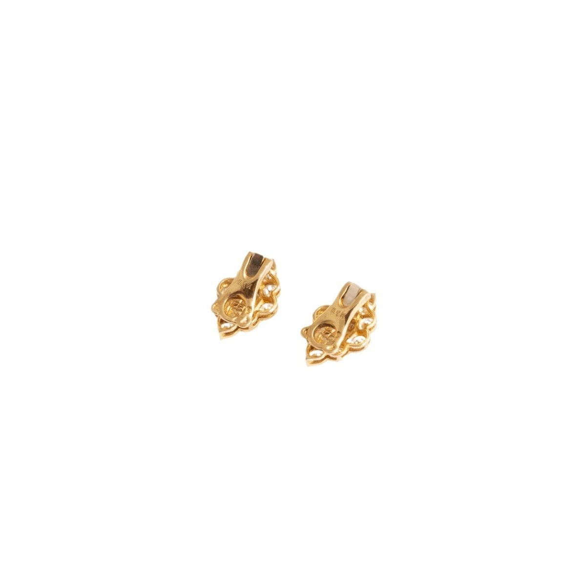 Boucles d'oreilles MAPPIN AND WEBB en or jaune et diamants - Castafiore
