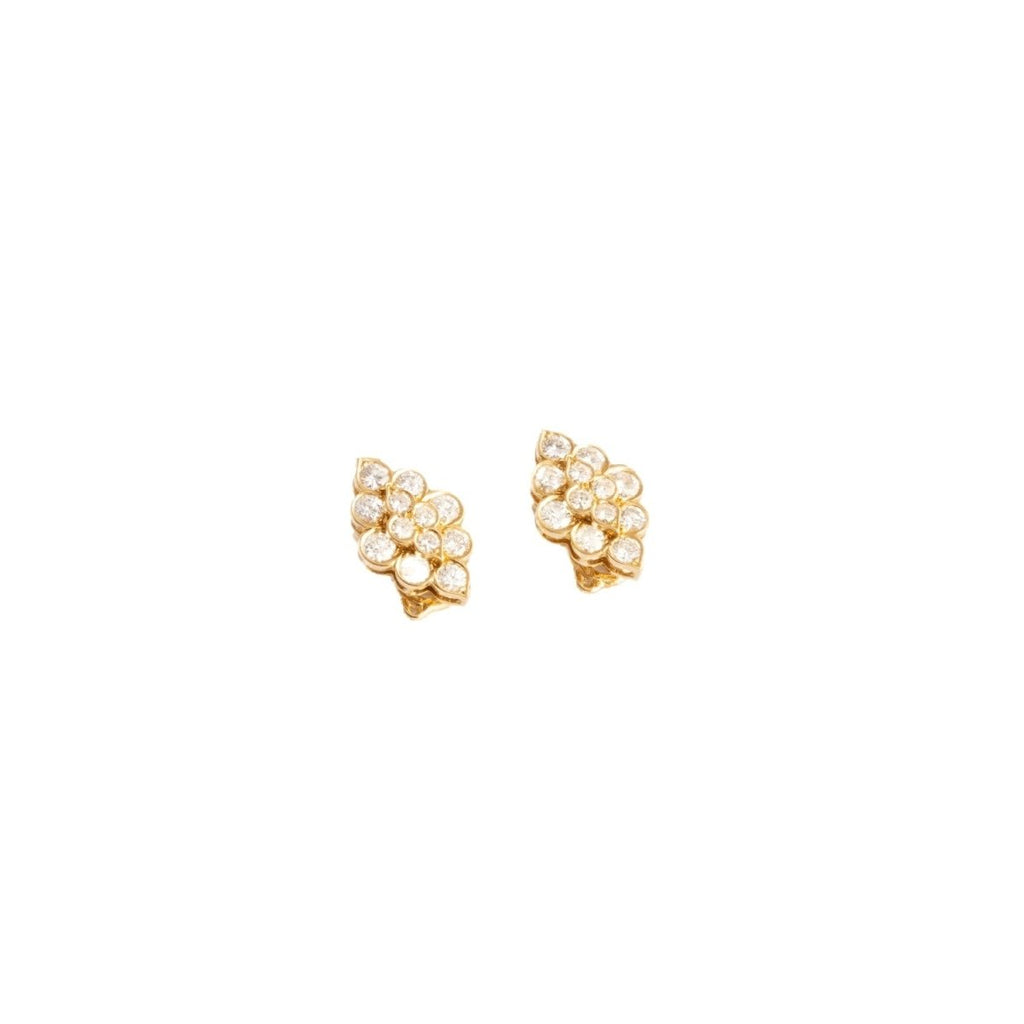 Boucles d'oreilles MAPPIN AND WEBB en or jaune et diamants - Castafiore