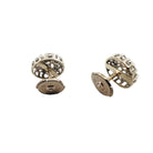 Boucles d'oreilles "Marguerite" en or blanc et diamants - Castafiore