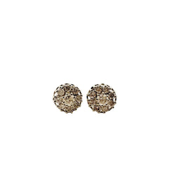 Boucles d'oreilles "Marguerite" en or blanc et diamants - Castafiore