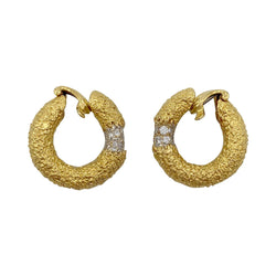Boucles d'oreilles M.Gérard en or jaune et diamants - Castafiore