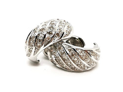 Boucles d'oreilles Or blanc Diamant - Castafiore