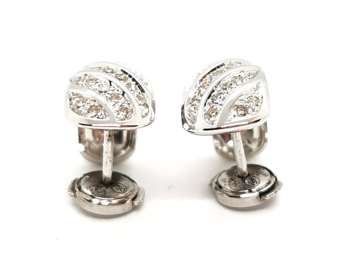Boucles d'oreilles Or blanc Diamant - Castafiore