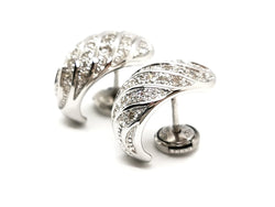 Boucles d'oreilles Or blanc Diamant - Castafiore