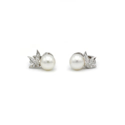 Boucles d'oreilles - Or, diamants & perles - Castafiore