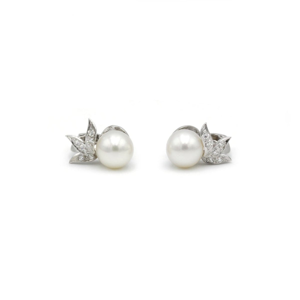 Boucles d'oreilles - Or, diamants & perles - Castafiore