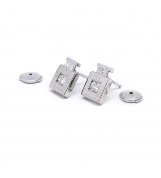Boucles D'Oreilles - Or Et Diamants - Castafiore