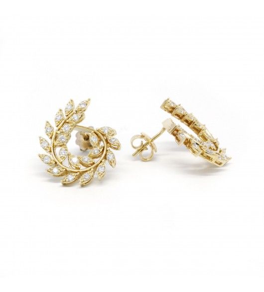 Boucles D'Oreilles - Or Et Diamants - Castafiore