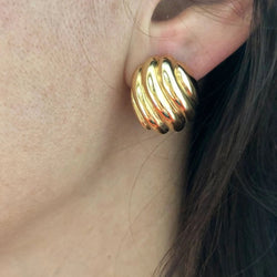Boucles d'oreilles or jaune Cartier - Castafiore