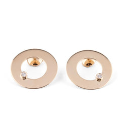 Boucles d'oreilles or jaune de la maison Dinh Van - Castafiore