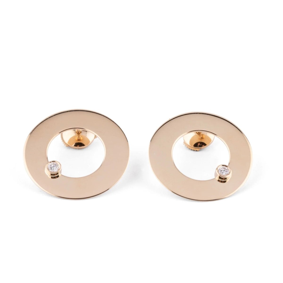 Boucles d'oreilles or jaune de la maison Dinh Van - Castafiore