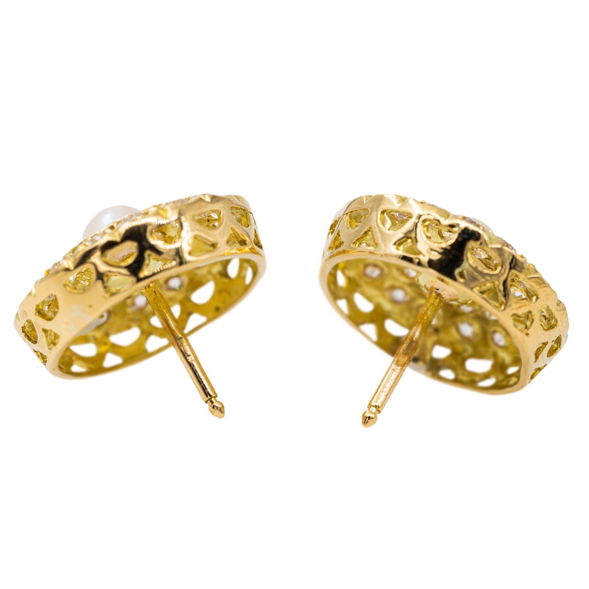 Boucles d'oreilles Or jaune Diamant - Castafiore