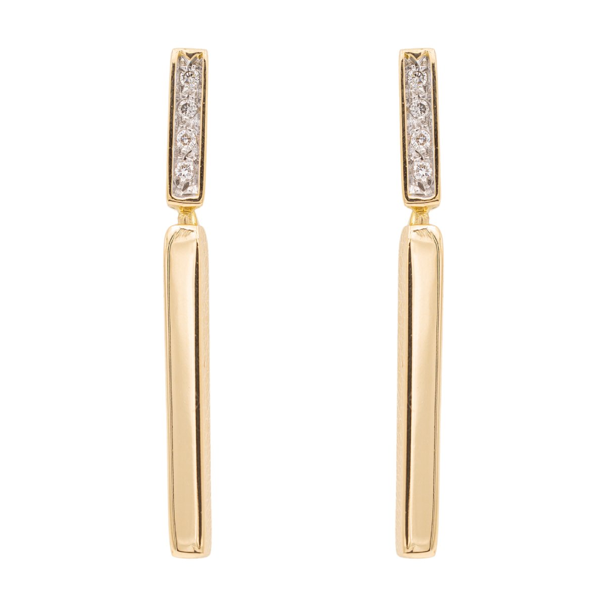 Boucles d'oreilles Or jaune Diamant - Castafiore