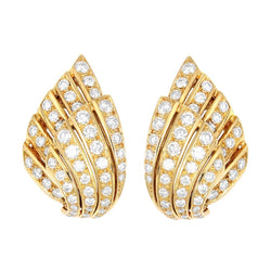 Boucles d'oreilles Or Jaune et Diamants - Castafiore