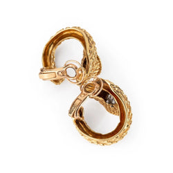 Boucles d'oreilles or jaune et diamants de la Maison Boucheron modèle Serpent Bohème - Castafiore