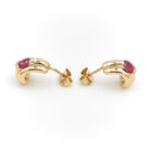 Boucles d'oreilles Or jaune Rubis - Castafiore