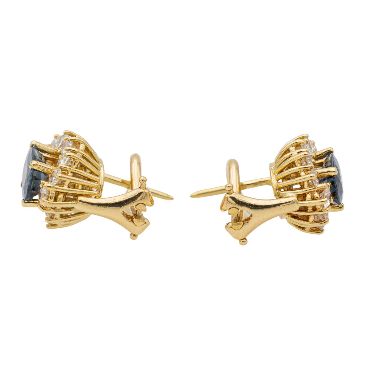 Boucles d'oreilles Or jaune Saphir - Castafiore