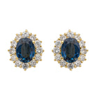 Boucles d'oreilles Or jaune Saphir - Castafiore