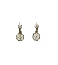 Boucles d'Oreilles - Or. Platine et Diamants - Castafiore