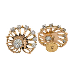 Boucles d'oreilles Or rose Diamant - Castafiore
