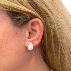 Boucles d'oreilles pavage diamants - Castafiore