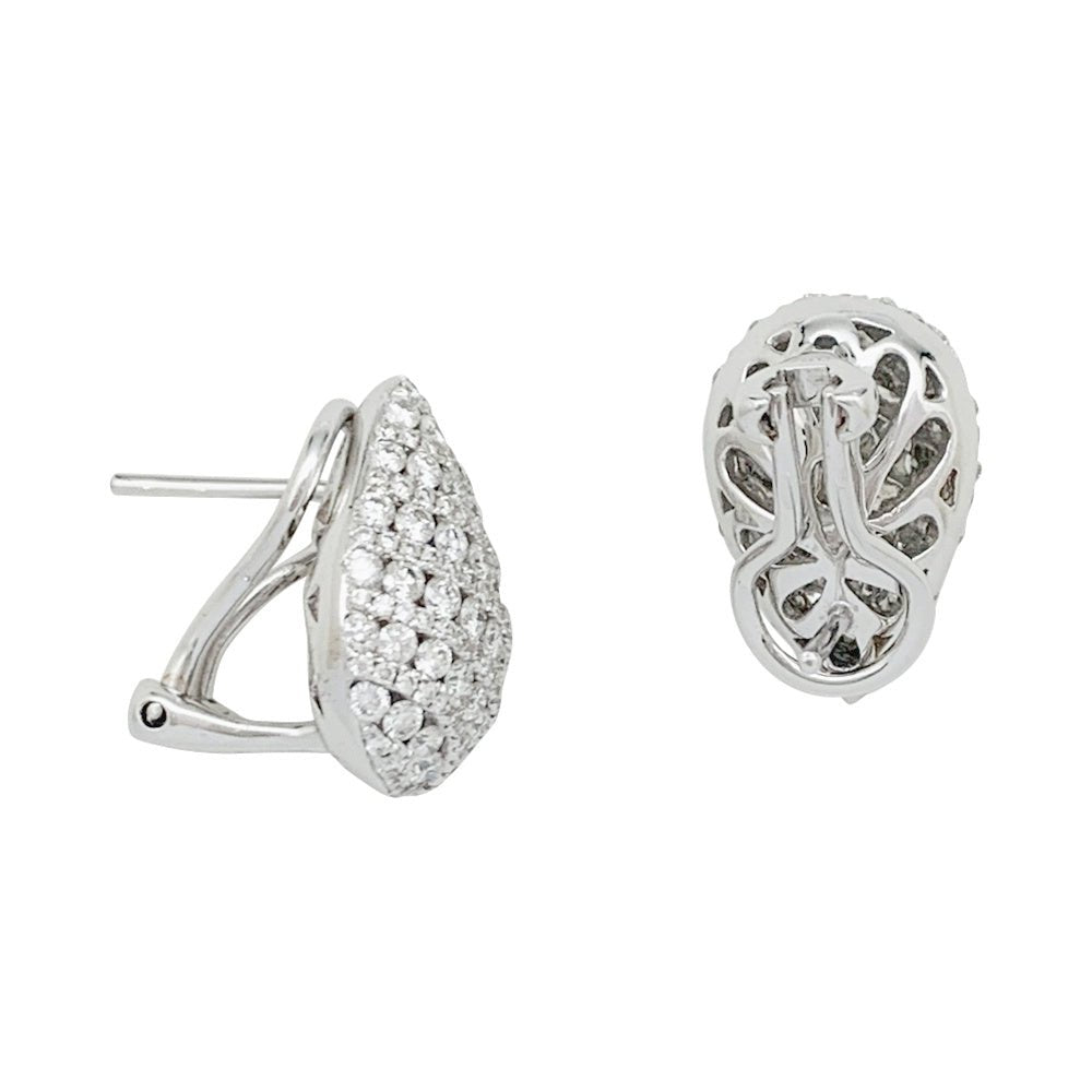 Boucles d'oreilles pavage diamants - Castafiore