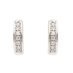 Boucles d'oreilles Pendantes en or blanc et diamants - Castafiore