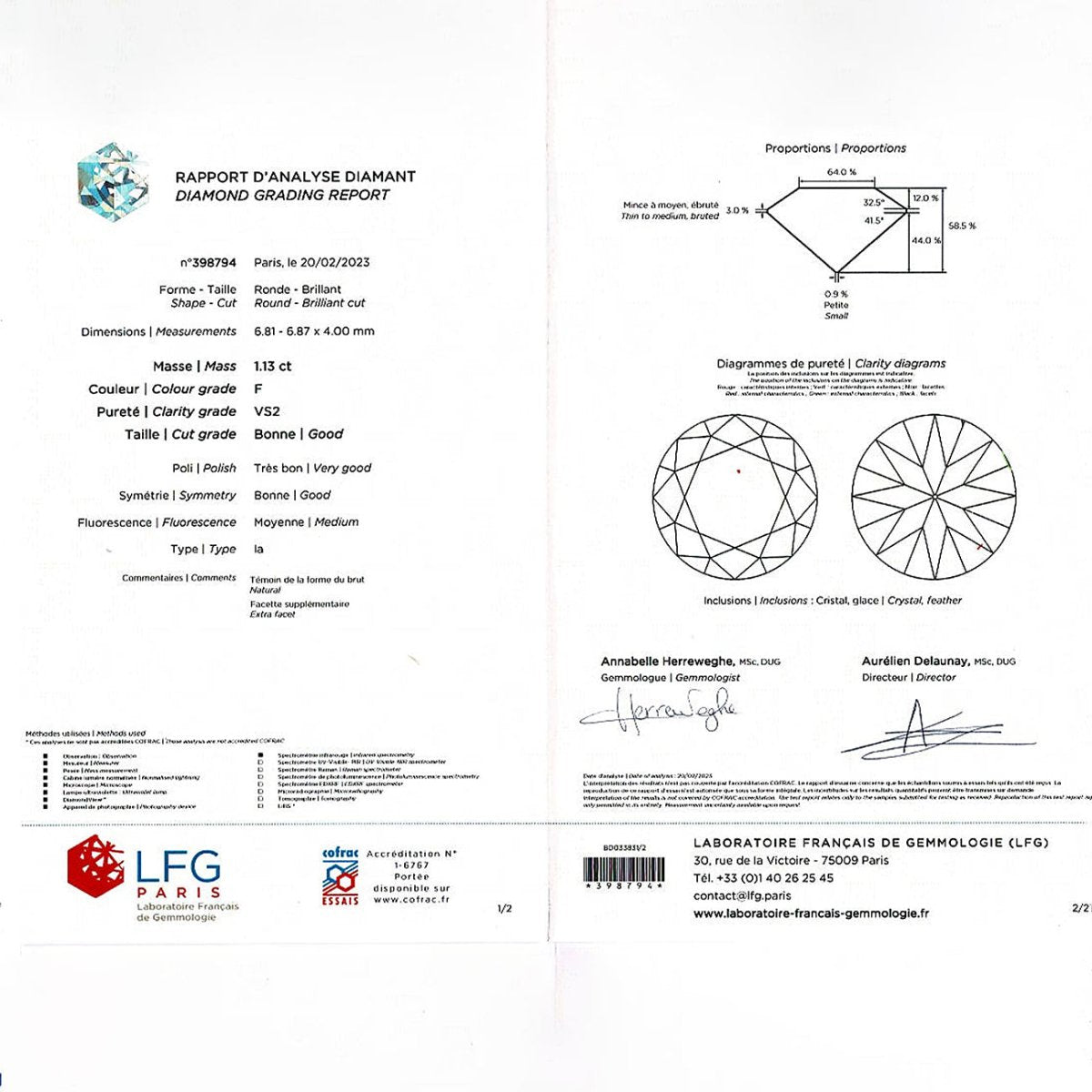 Boucles d'oreilles pendantes or blanc, platine, perles et diamants - Castafiore