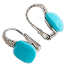 Boucles d'oreilles Pomellato modèle Capri en or gris et turquoise - Castafiore