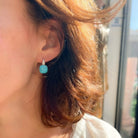 Boucles d'oreilles Pomellato modèle Capri en or gris et turquoise - Castafiore