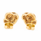 Boucles d'oreilles Puces en or jaune et diamants - Castafiore