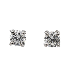 Boucles d'oreilles Puces MAUBOUSSIN en or blanc et diamants - Castafiore