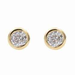 Boucles d'oreilles Puces Or jaune Diamant - Castafiore