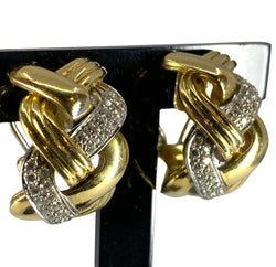 Boucles d’oreilles REPOSSI en or jaune et diamants - Castafiore