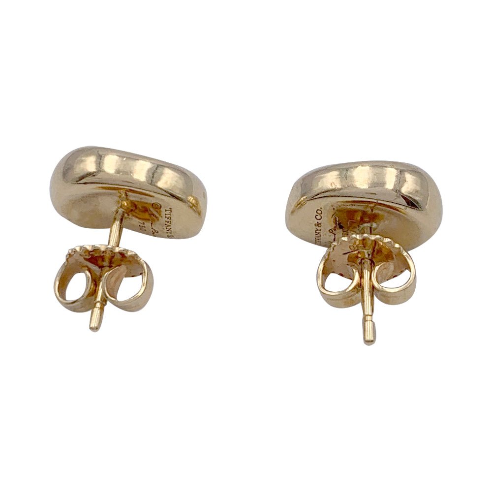Boucles d'oreilles Tiffany & Co. x Elsa Peretti, "Bean Design", or jaune - Castafiore