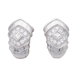 Boucles d’oreilles transformables REPOSSI en or blanc et diamants - Castafiore