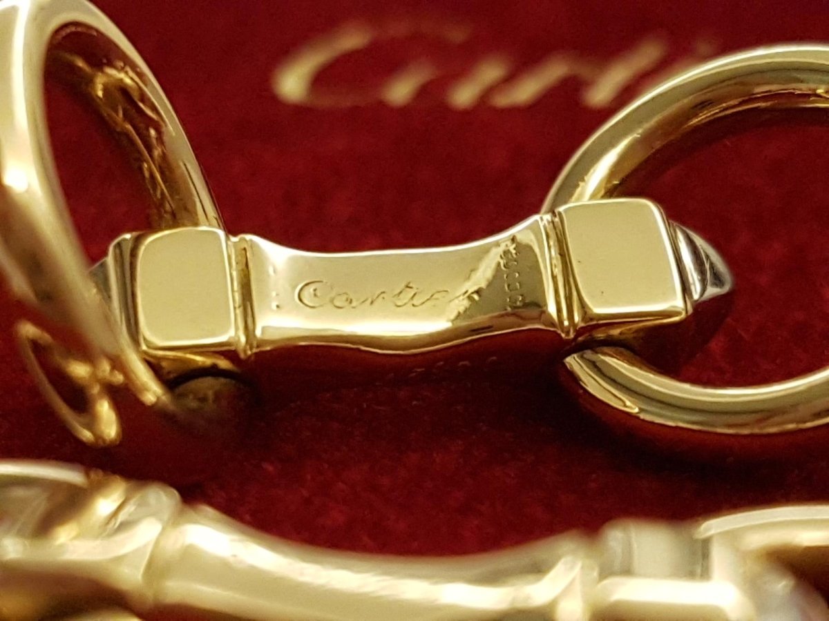 Boutons de manchette CARTIER en or jaune - Castafiore