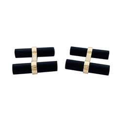 Boutons de manchette Cartier or jaune, bâtonnets interchangeables. - Castafiore