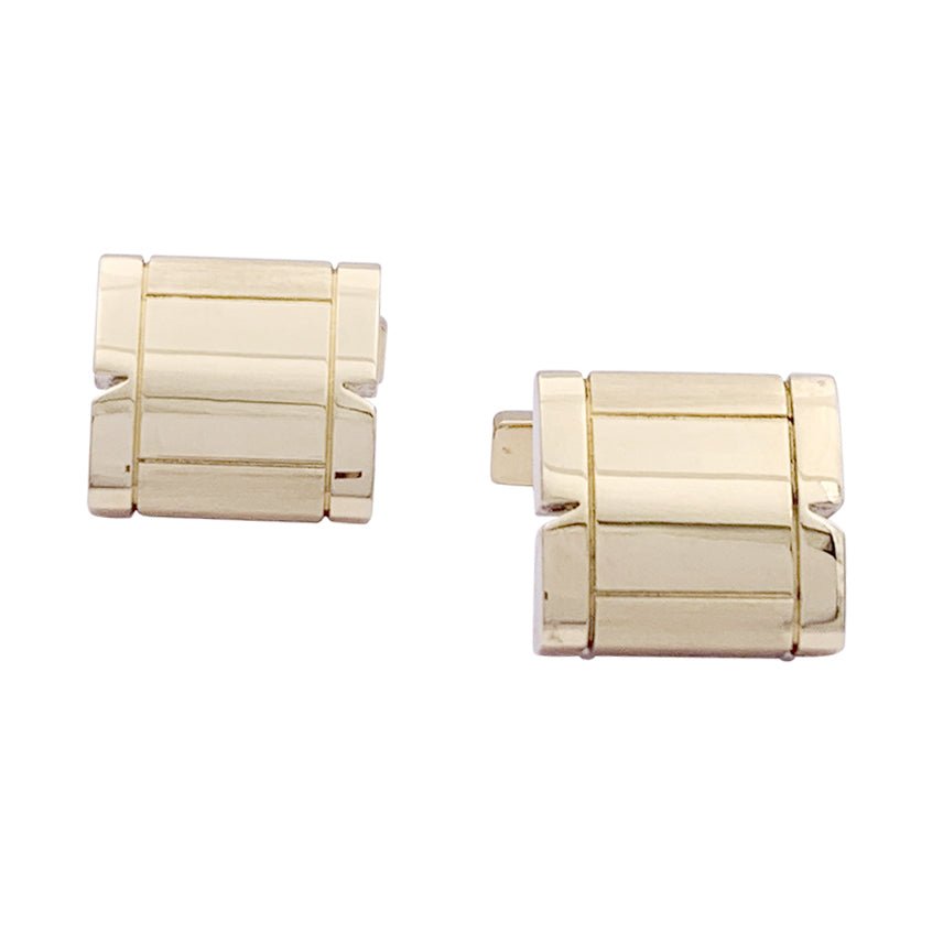 Boutons de manchette Cartier "Tank française", or jaune. - Castafiore