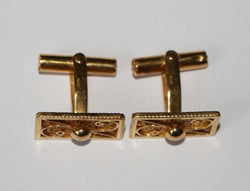 Boutons de Manchette en or jaune filigrané - Castafiore